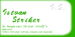 istvan striker business card